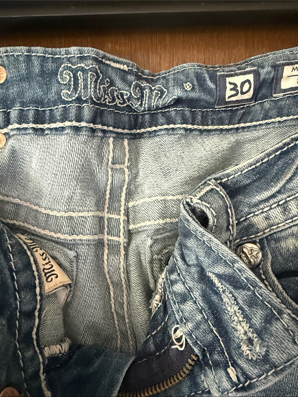 Miss Me Men’s Light Blue Slim Denim Jeans